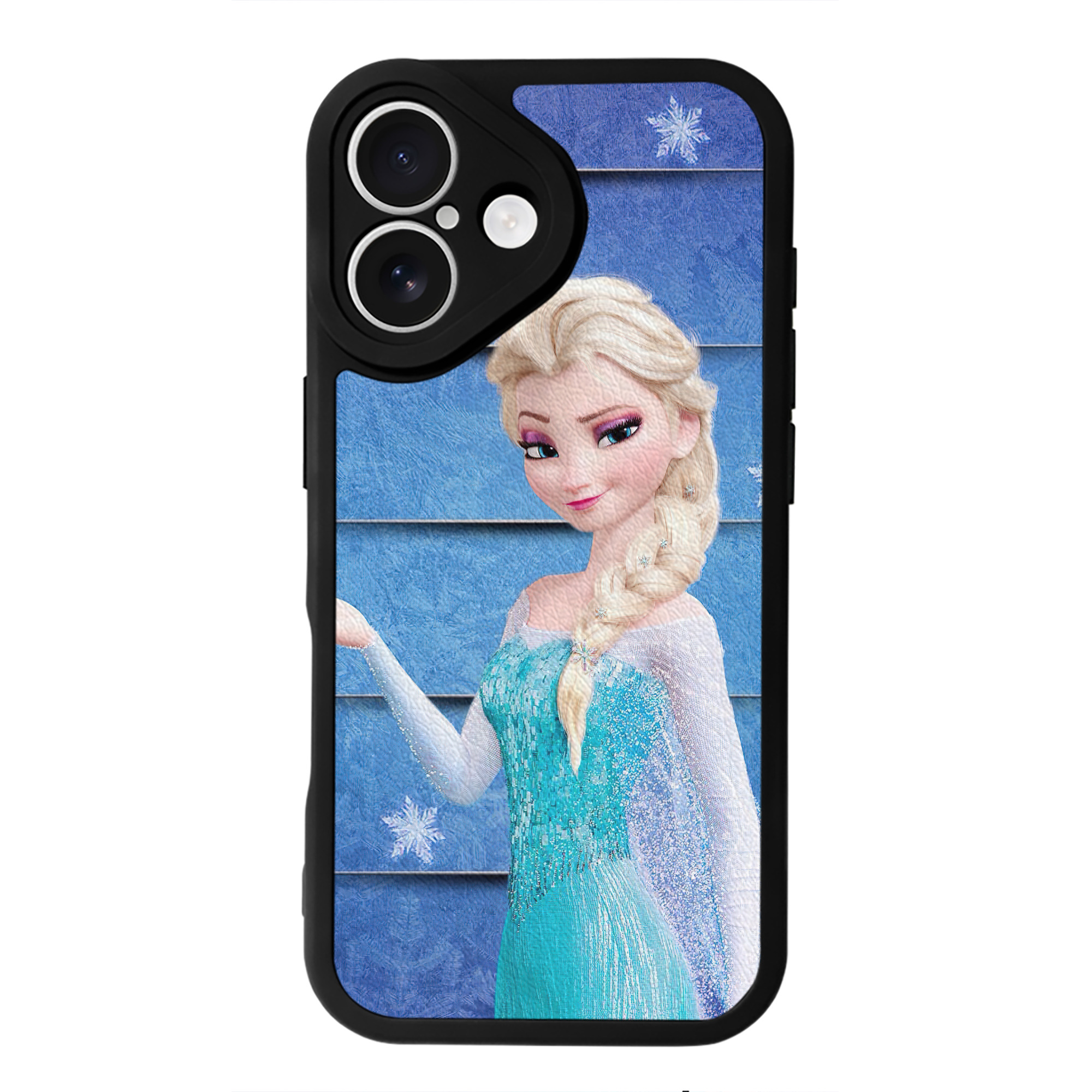 （画像用） アナと雪の女王 アンナ エルサ Frozen Anna Elsa 【iPhone 16シリーズ対応】シリコンスマホケース（レザー調） 材質：シリコン